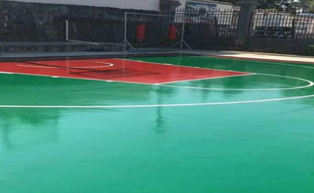 咸宁篮球场翻新地面